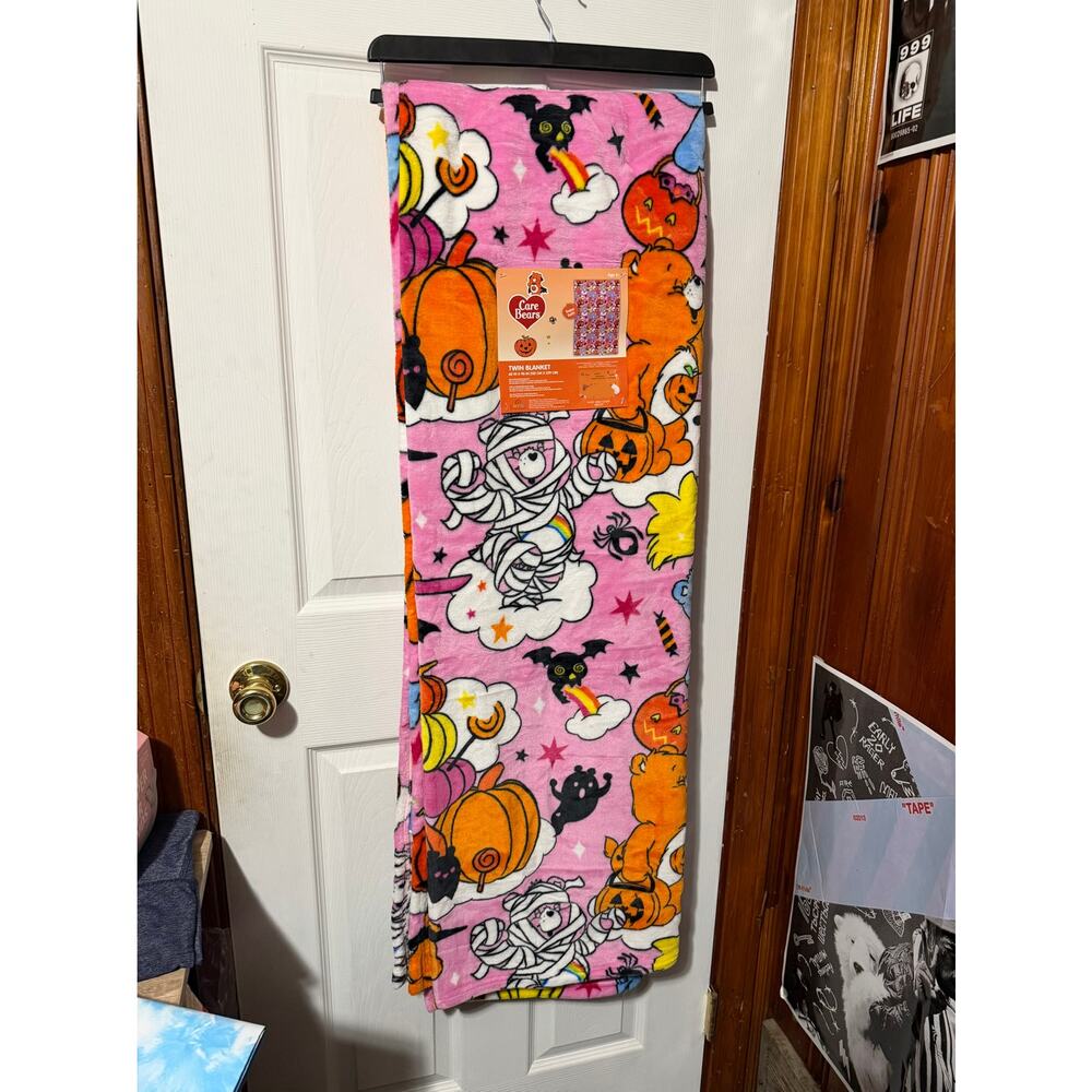 Care bears halloween twin blanket